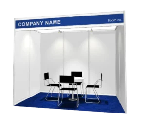 Standard booth - 1 open side
