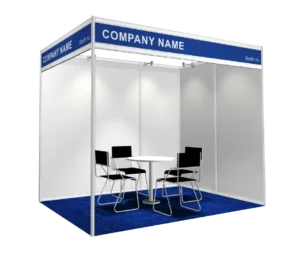 Standard booth - 2 open sides